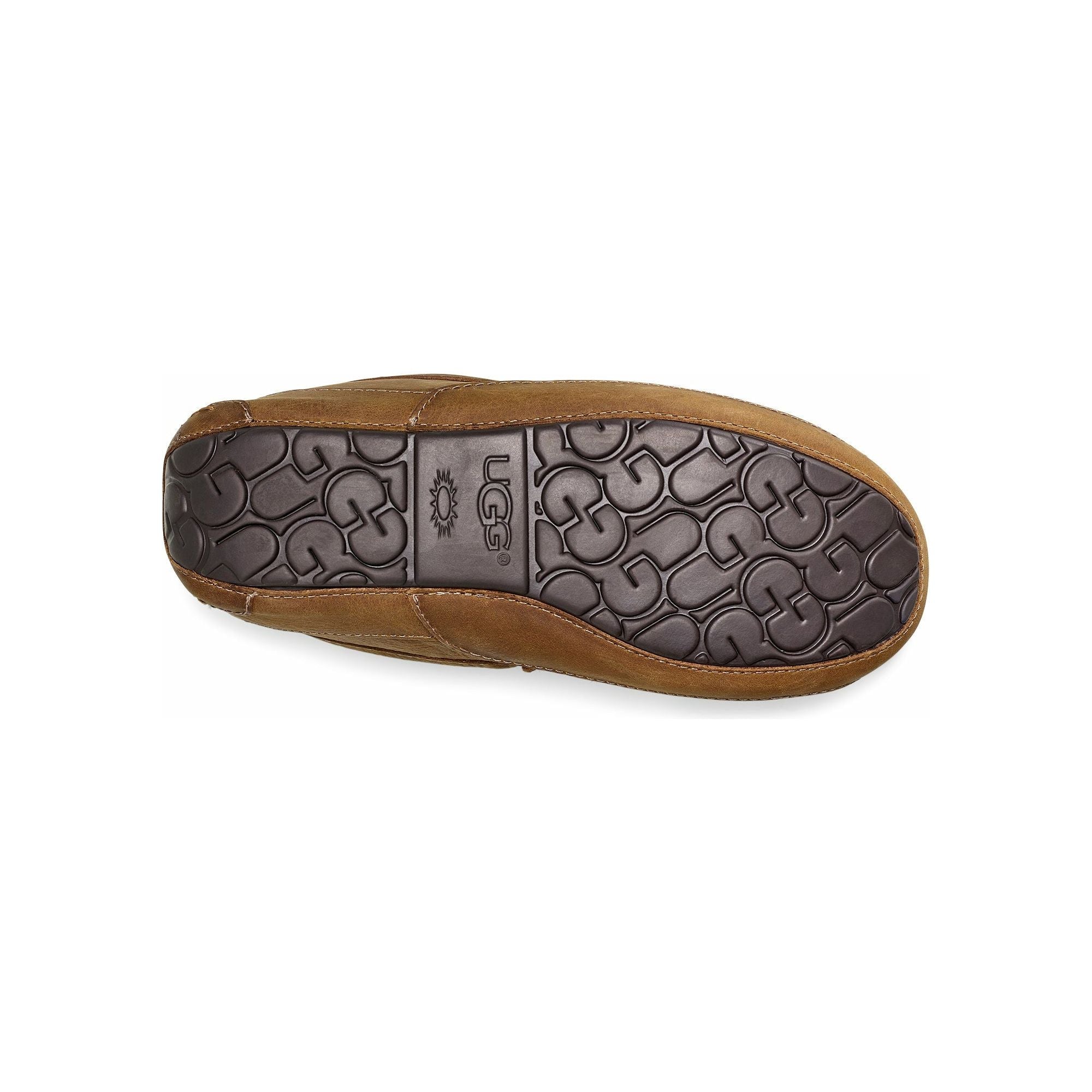 UGG Men's Ascot Leather Slipper in Tan Men's Footwear