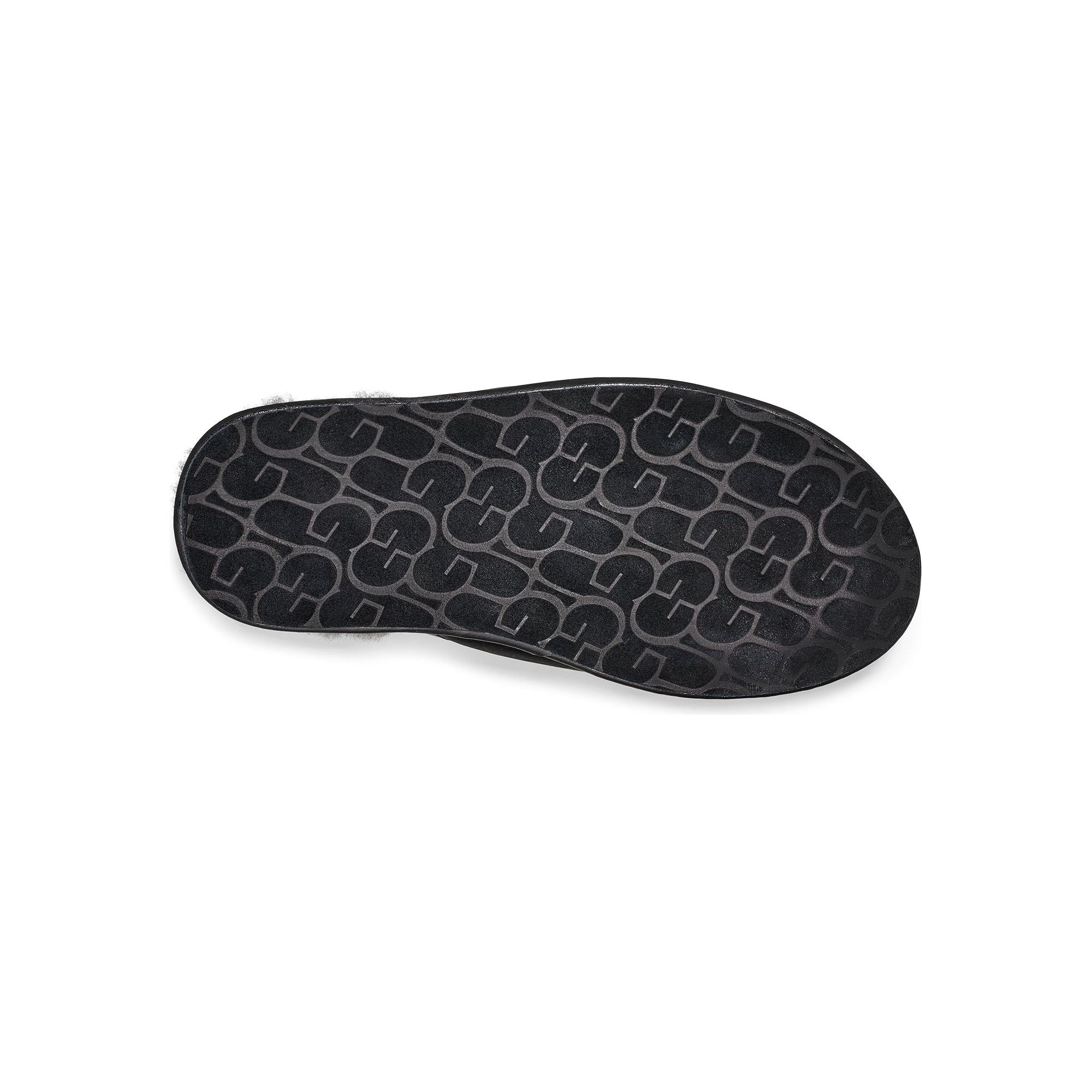 UGG Men's Scuff Leather Slipper in Black Men's Footwear