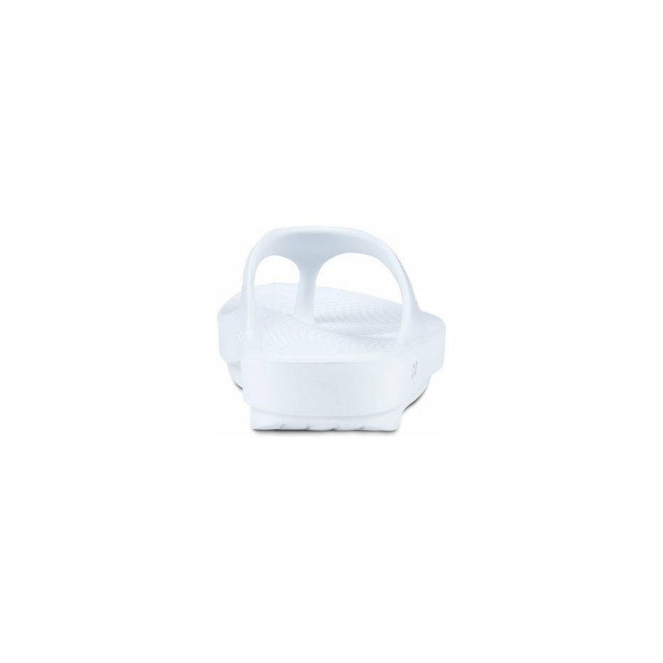OOFOS Women's OOlala Thong Sandal in White Women's Footwear