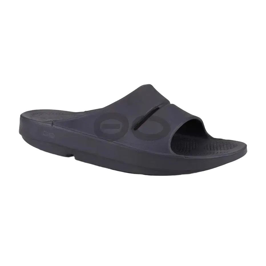 OOFOS Unisex Ooahh Sports Sandals in Black Matte display picture 3