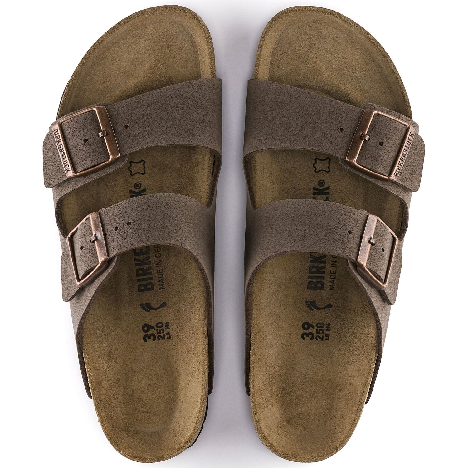 Birkenstock Arizona Birkibuc Classic Footbed Sandal in Mocha  Women's Footwear
