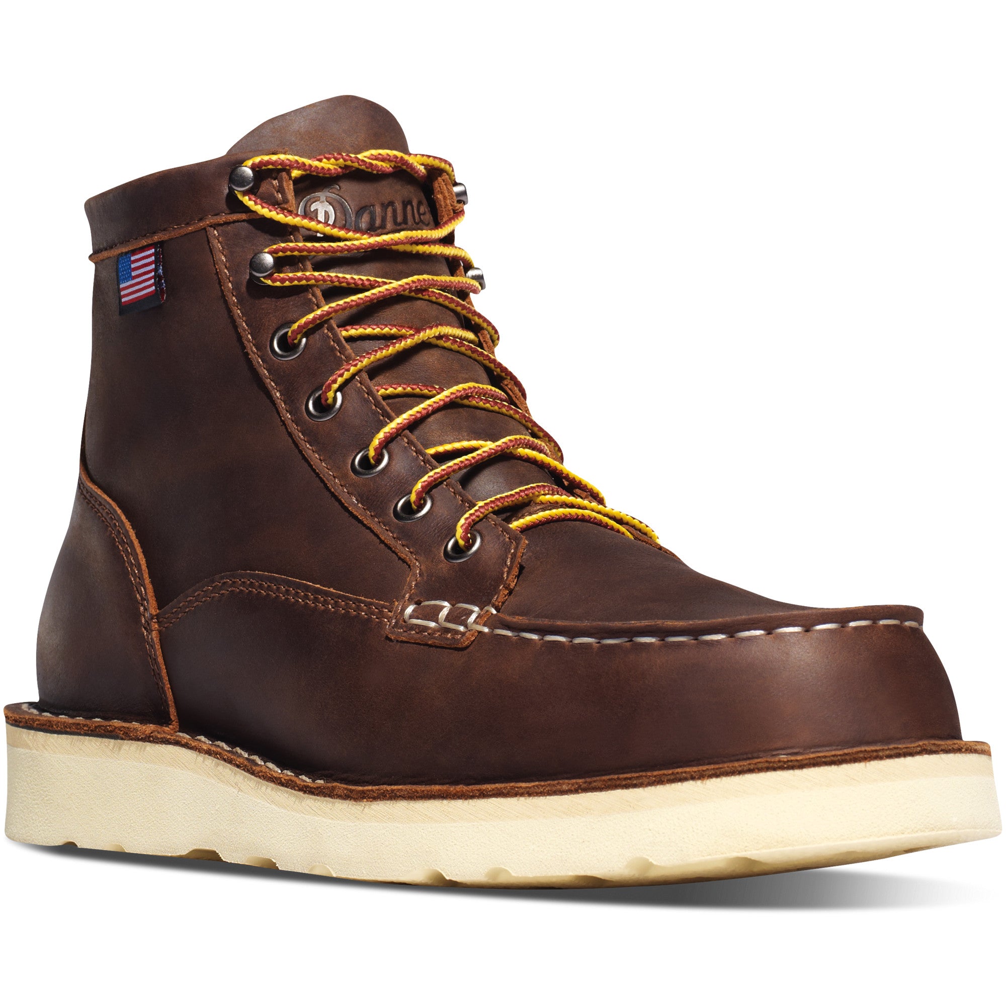 Danner Men's Bull Run Mocha Toe 6" Boot in Brown Steel Toe Men's Footwear