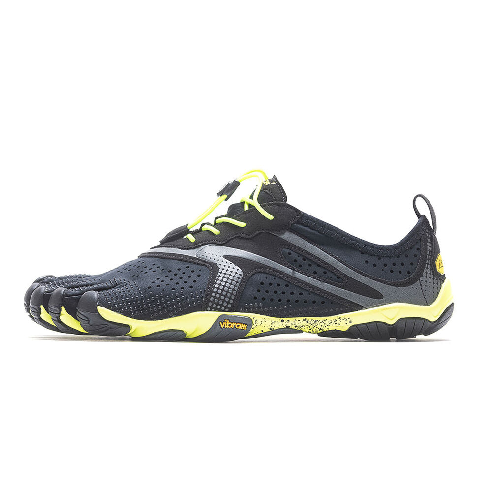 Vibram V-Run Toe Shoes For Men's in Black/Yellow