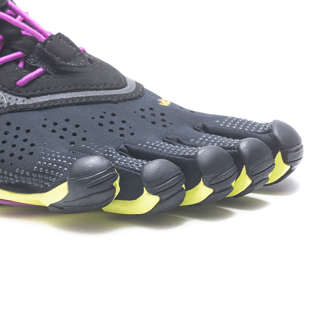 Vibram Women's V-Run in Black/Yellow/Purple Women's Footwear