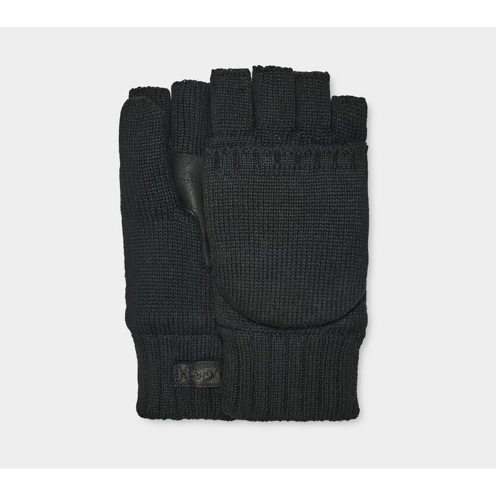 UGG M Knit Flip Mitten in Black Accessories