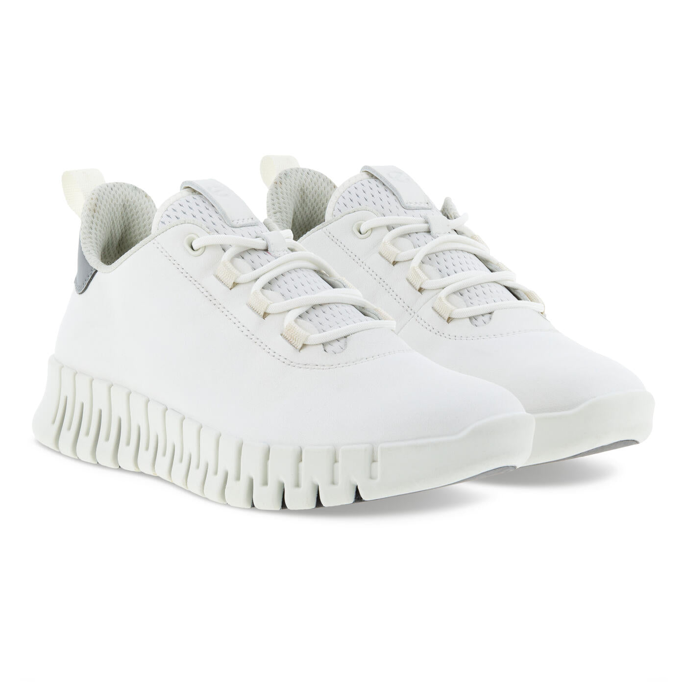 Ecco Women's Gruuv Sneaker in White Light Grey Women's Footwear