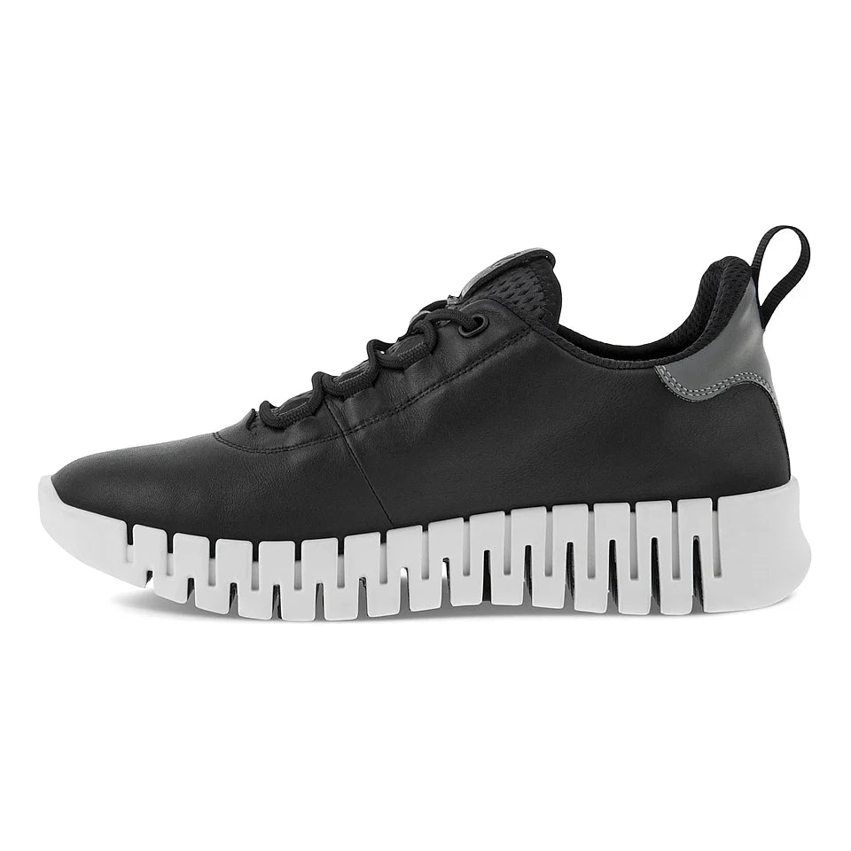 Ecco Women's Gruuv Sneaker in Black Light Grey Women's Footwear