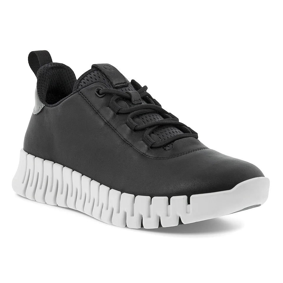 Ecco Women's Gruuv Sneaker in Black Light Grey Women's Footwear