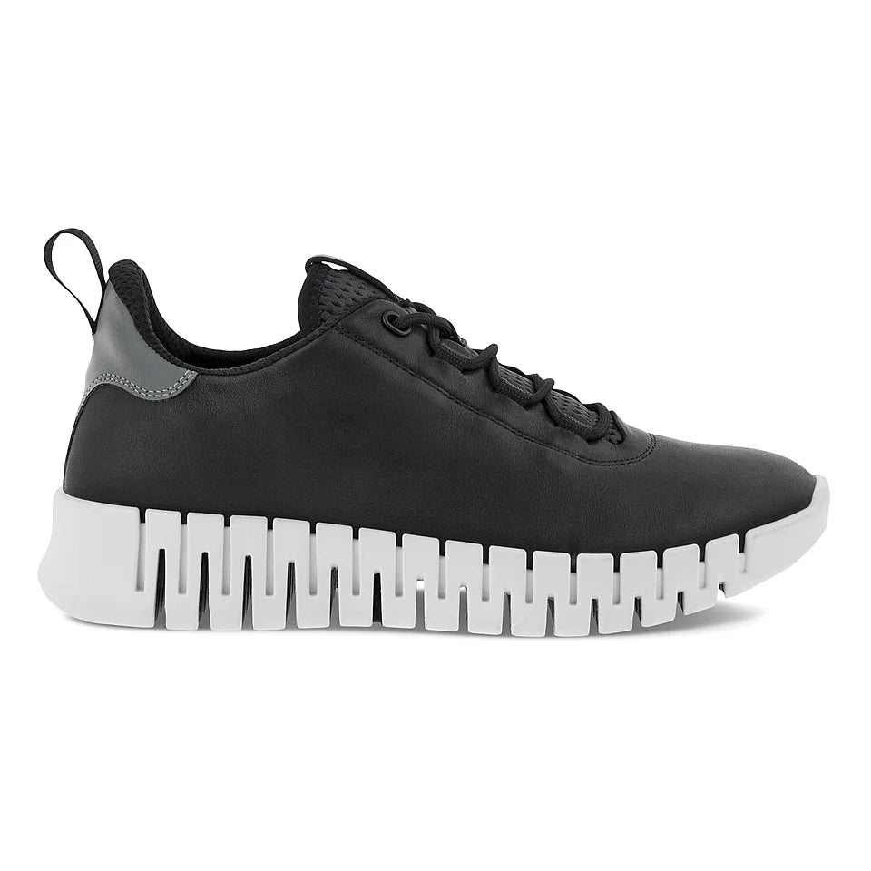 Ecco Women's Gruuv Sneaker in Black Light Grey Women's Footwear