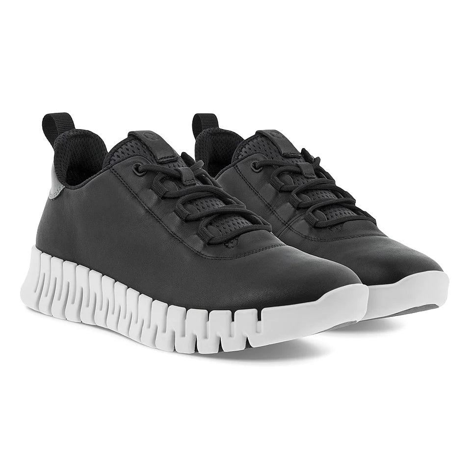 Ecco Women's Gruuv Sneaker in Black Light Grey Women's Footwear
