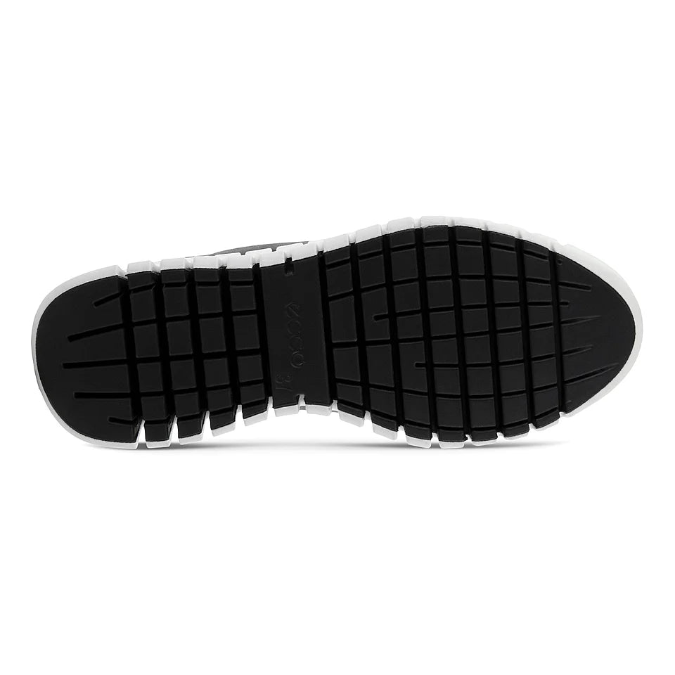 Ecco Women's Gruuv Sneaker in Black Light Grey Women's Footwear
