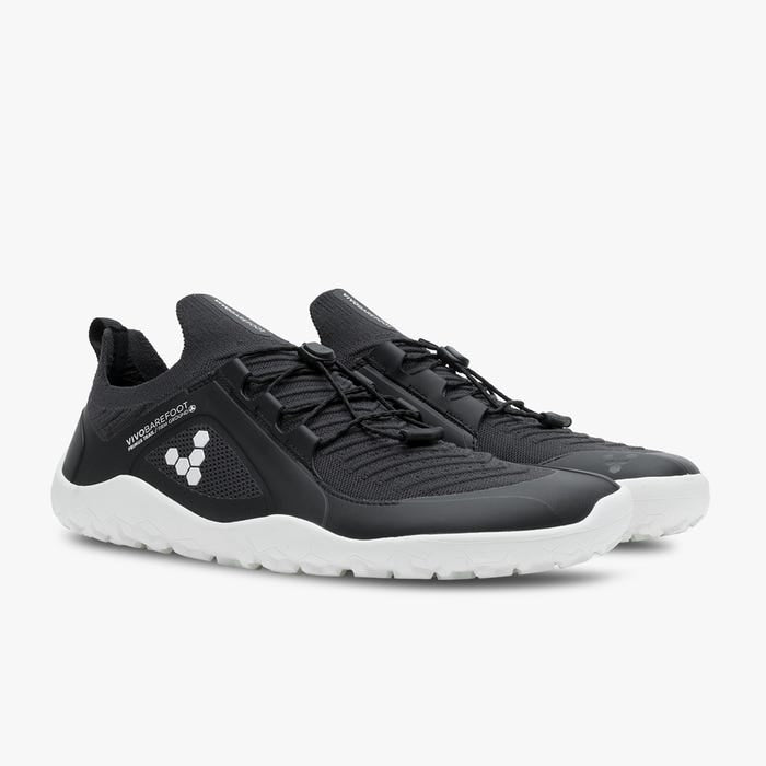 Vivobarefoot Men's Primus Trail Knit FG in Black Men's Footwear