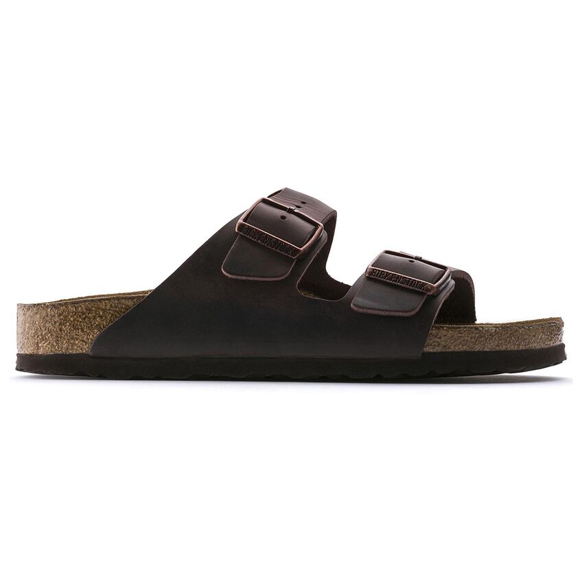 Birkenstock Arizona Oiled Leather Soft Footbed Sandal in Habana Men's Footwear
