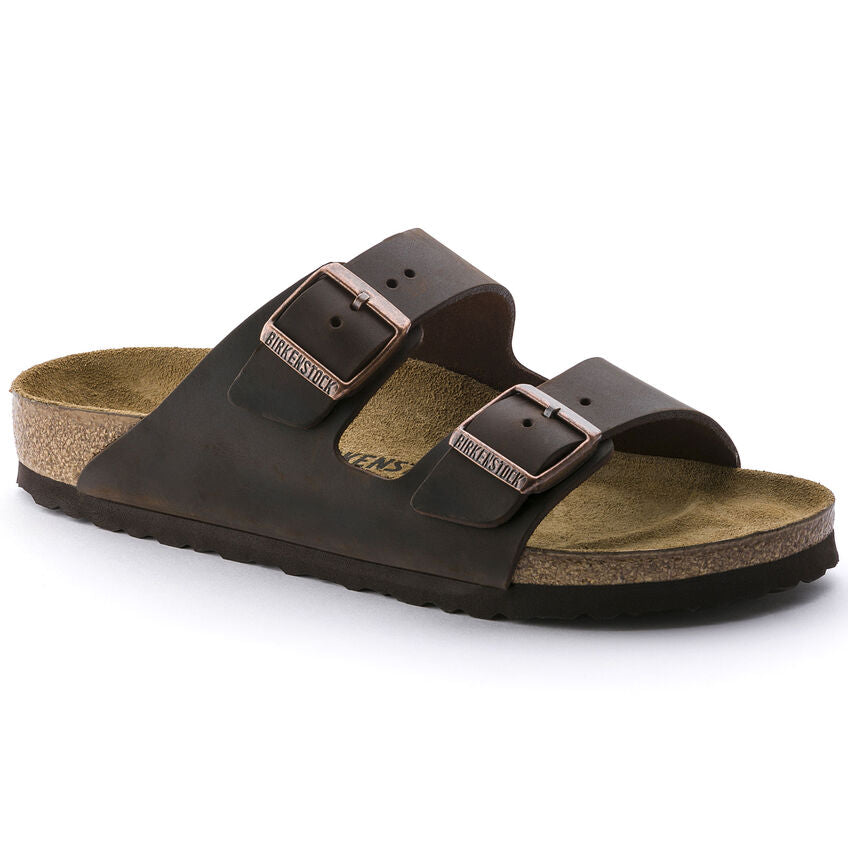 Birkenstock Arizona Oiled Leather Classic Footbed Sandal in Habana Women's Footwear