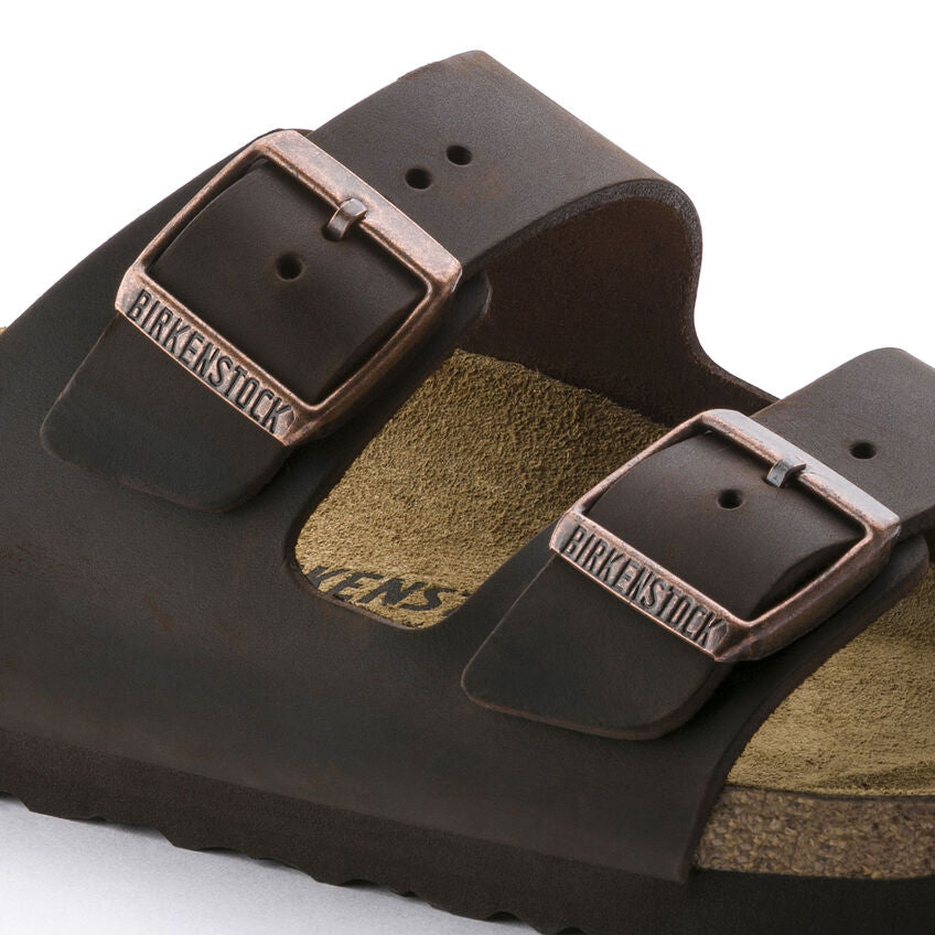 Birkenstock Arizona Oiled Leather Classic Footbed Sandal in Habana Women's Footwear