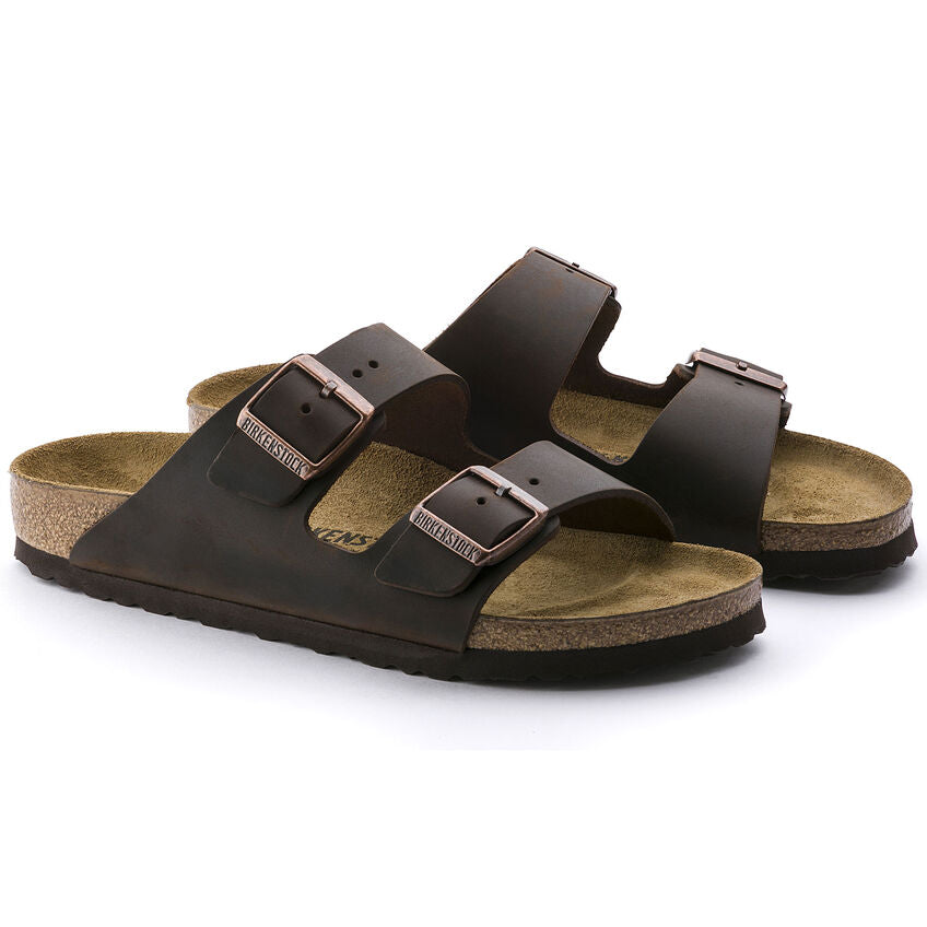 Birkenstock Arizona Oiled Leather Classic Footbed Sandal in Habana Women's Footwear