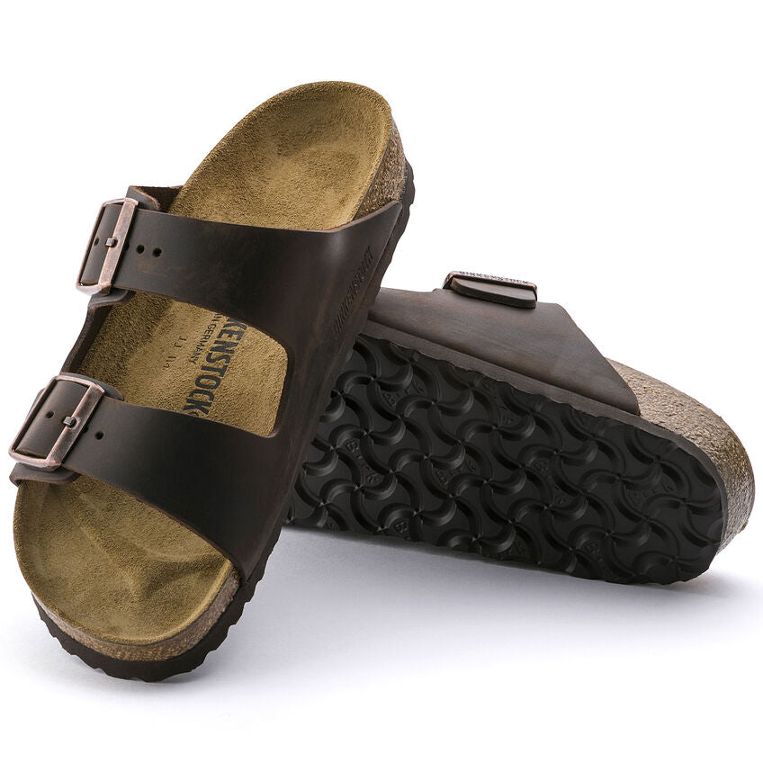 Birkenstock Arizona Oiled Leather Classic Footbed Sandal in Habana Women's Footwear