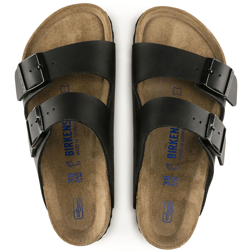 Birkenstock Arizona Birko-flor Soft Footbed Sandal in Black Men's Footwear