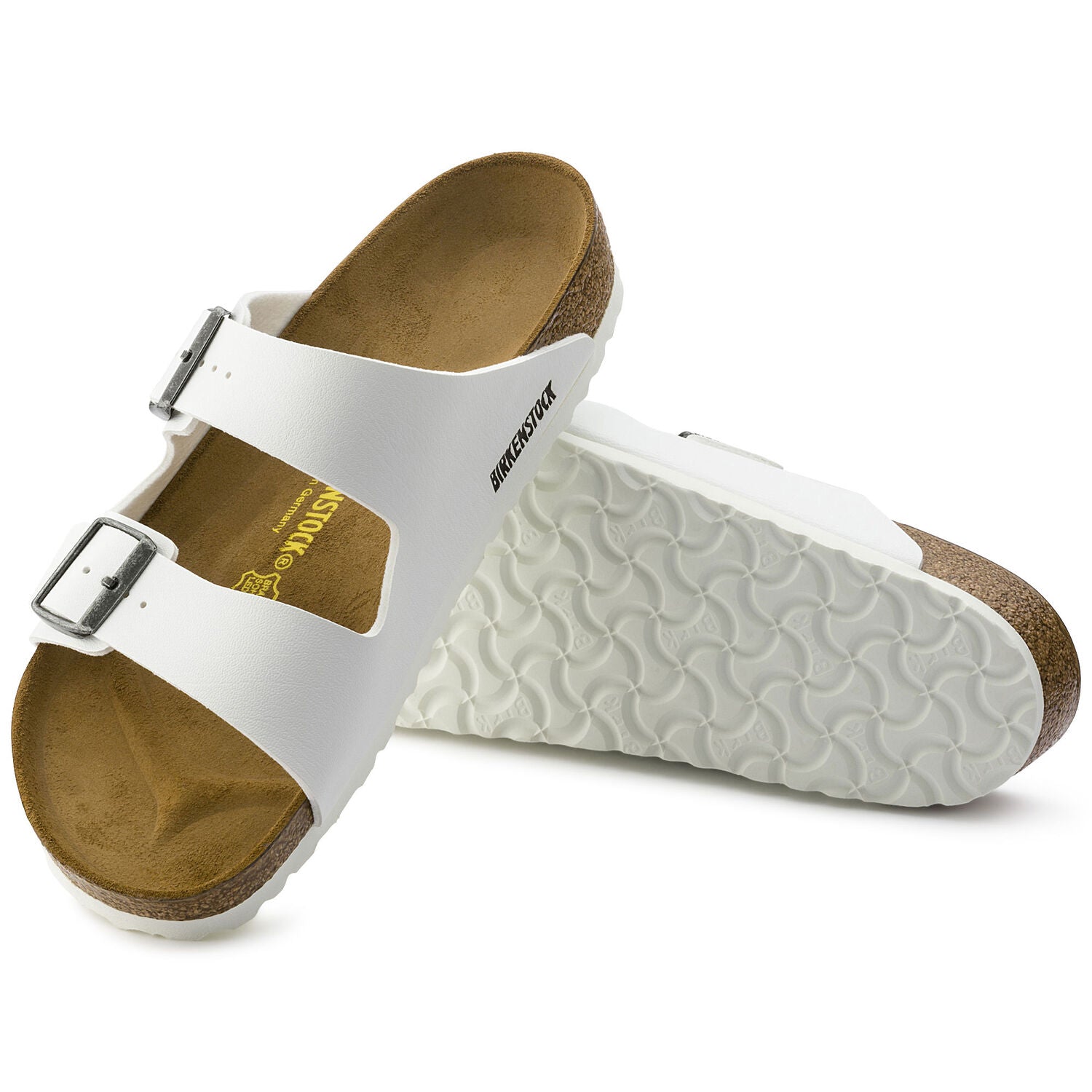 Birkenstock Arizona Birko-Flor Classic Footbed Sandal in White Women's Footwear