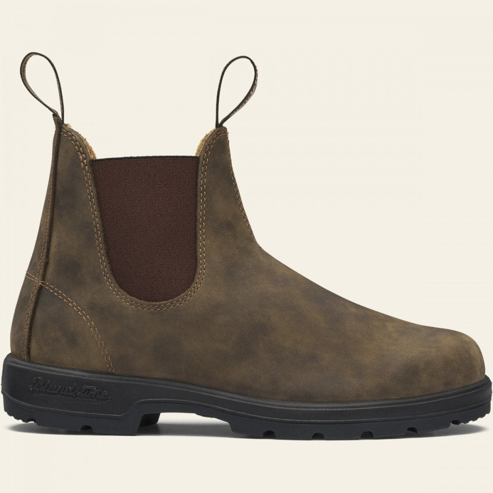 Blundstone Chelsea Boots Classic 585 In Rustic Brown Footprint USA