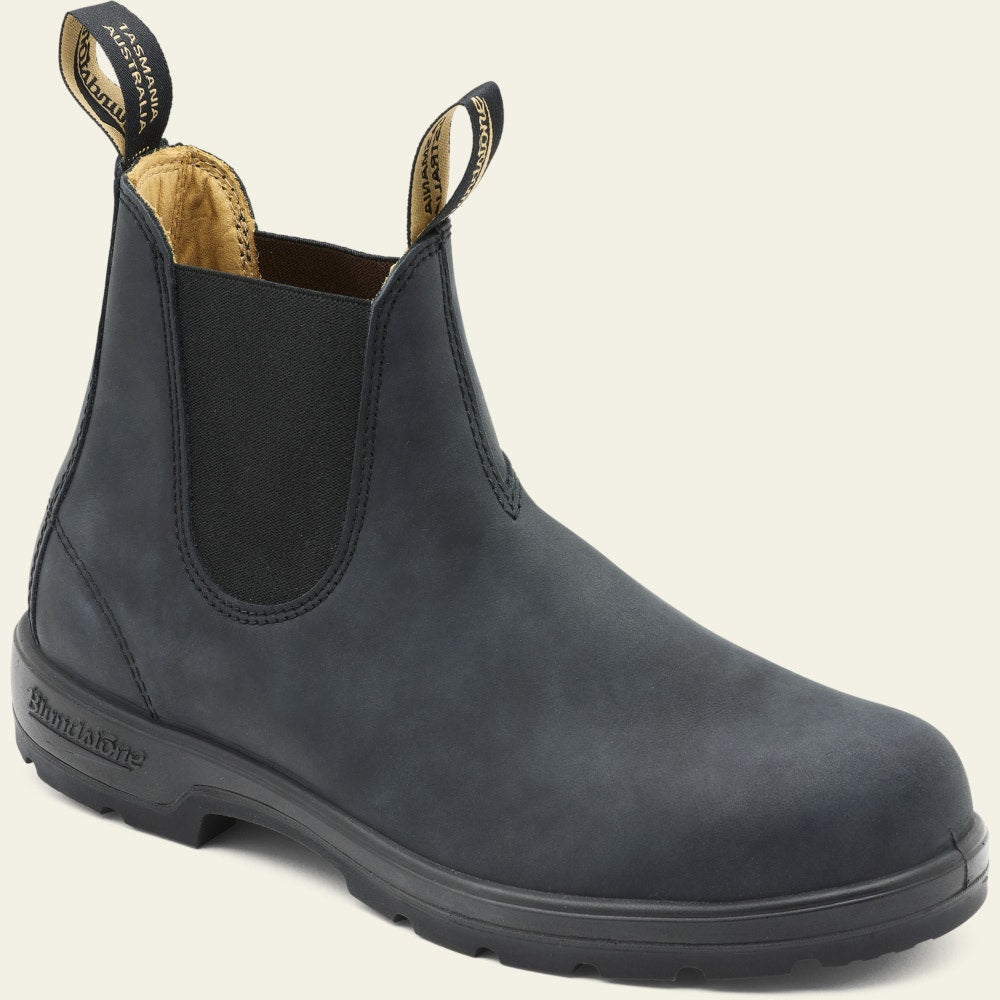 Blundstone Classic 587 Chelsea Boots in Rustic Black Men's Boots