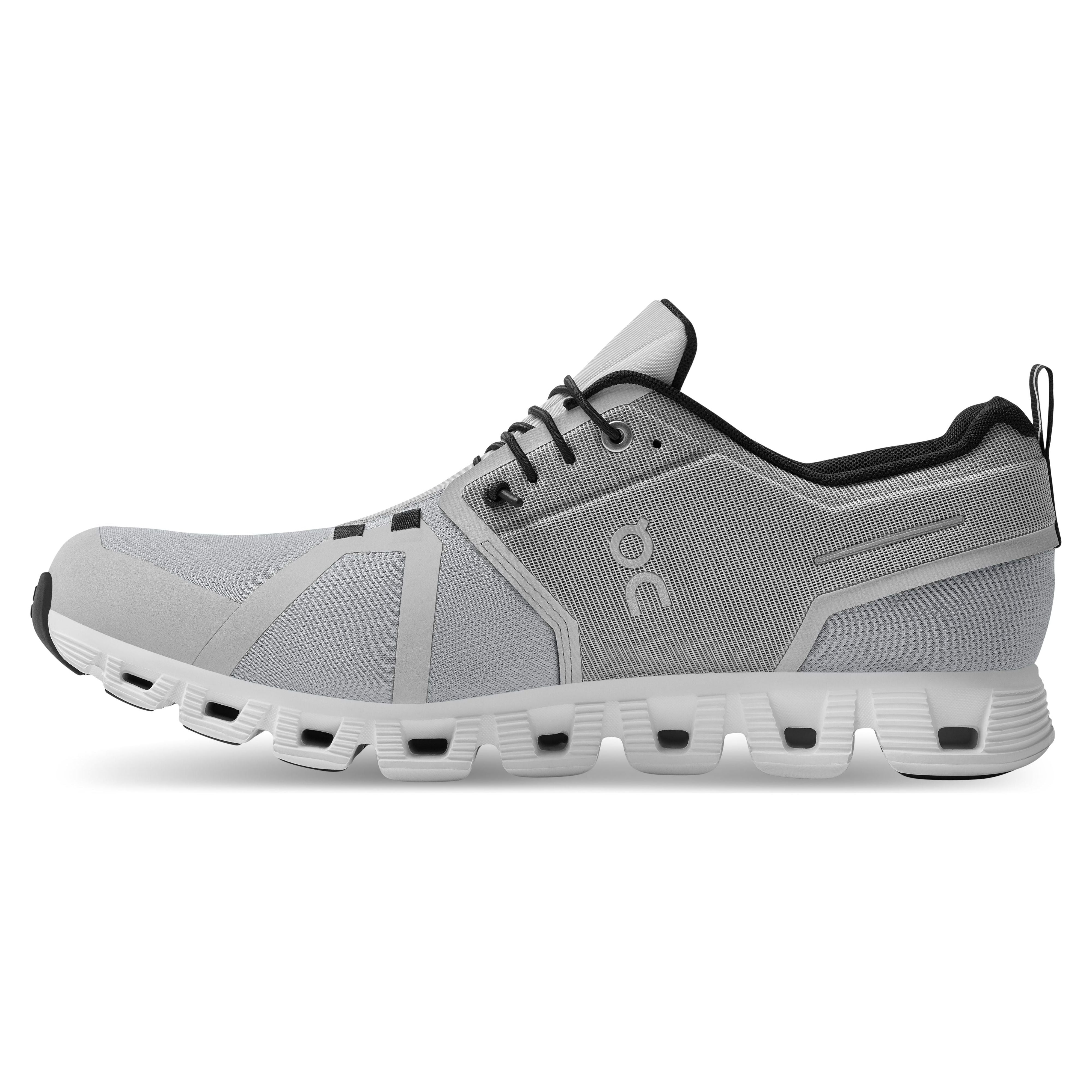 On Running Men's Cloud 5 Waterproof Shoe in Glacier White Men's Footwear