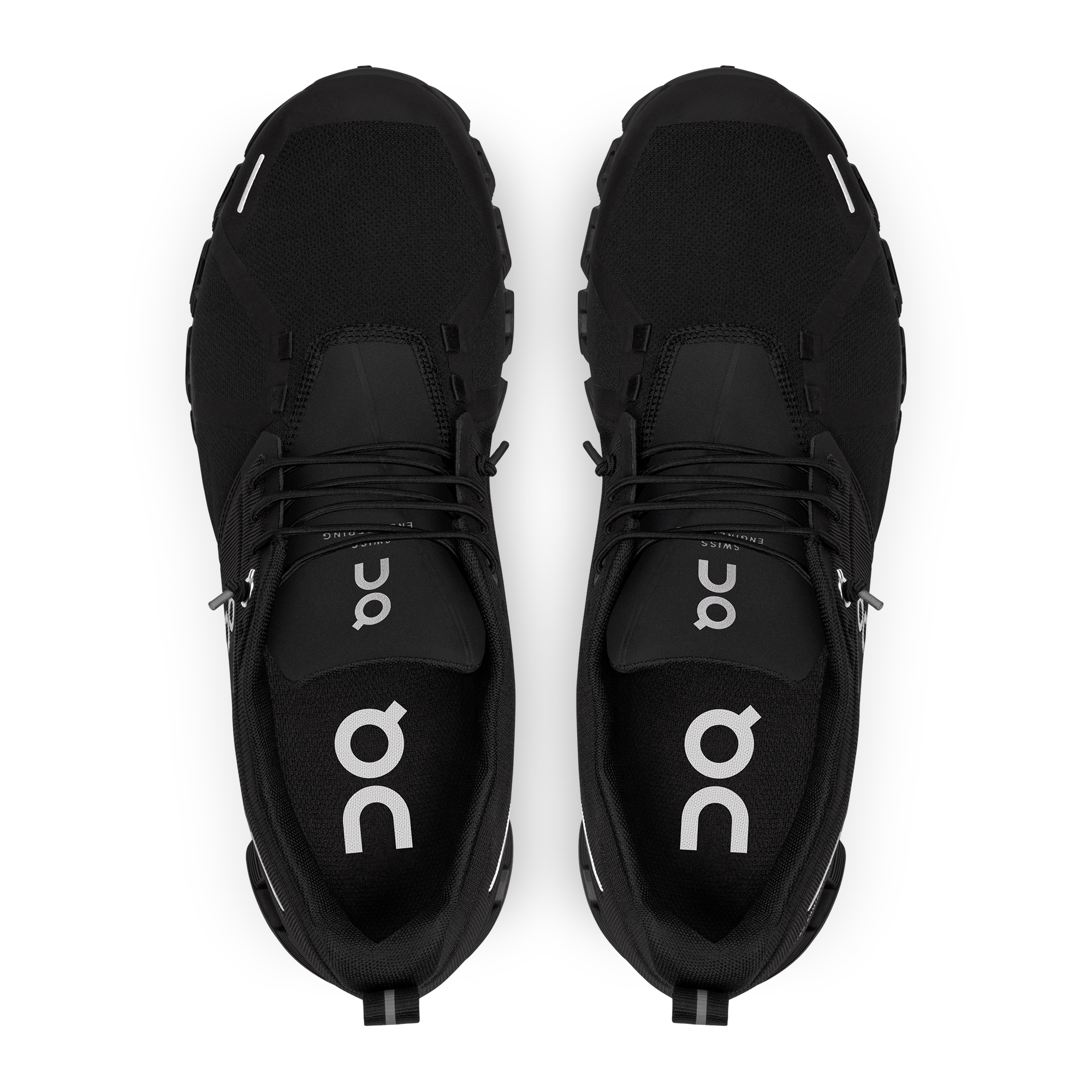 On Running Men's Cloud 5 Waterproof Shoe in All Black Men's Footwear