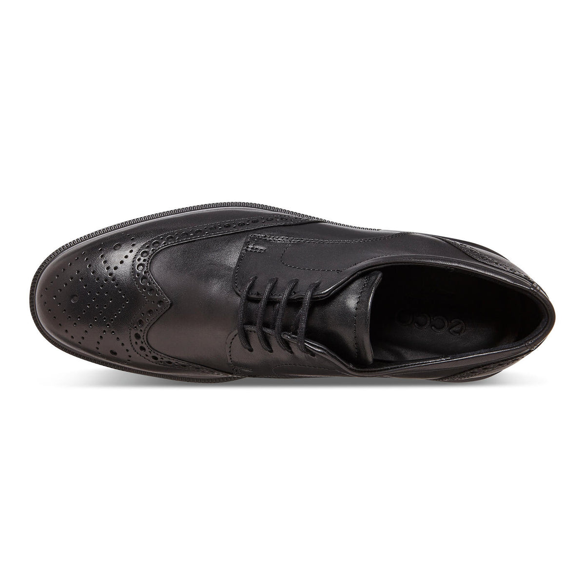 Ecco Men's Lisbon Brogue Tie Shoe in Black USA