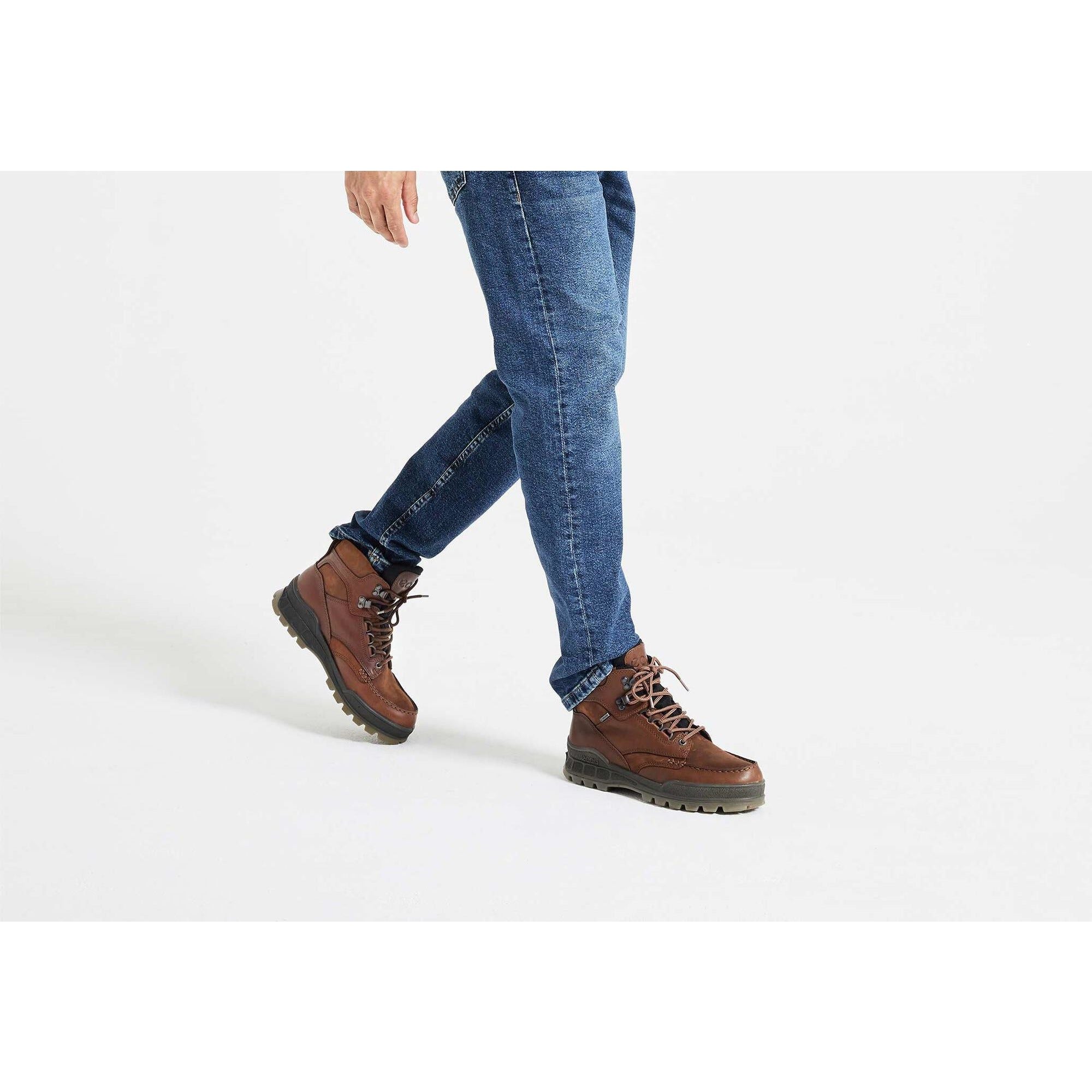 Ecco Men's Track 25 Mid in Bison/Bison Men's Footwear