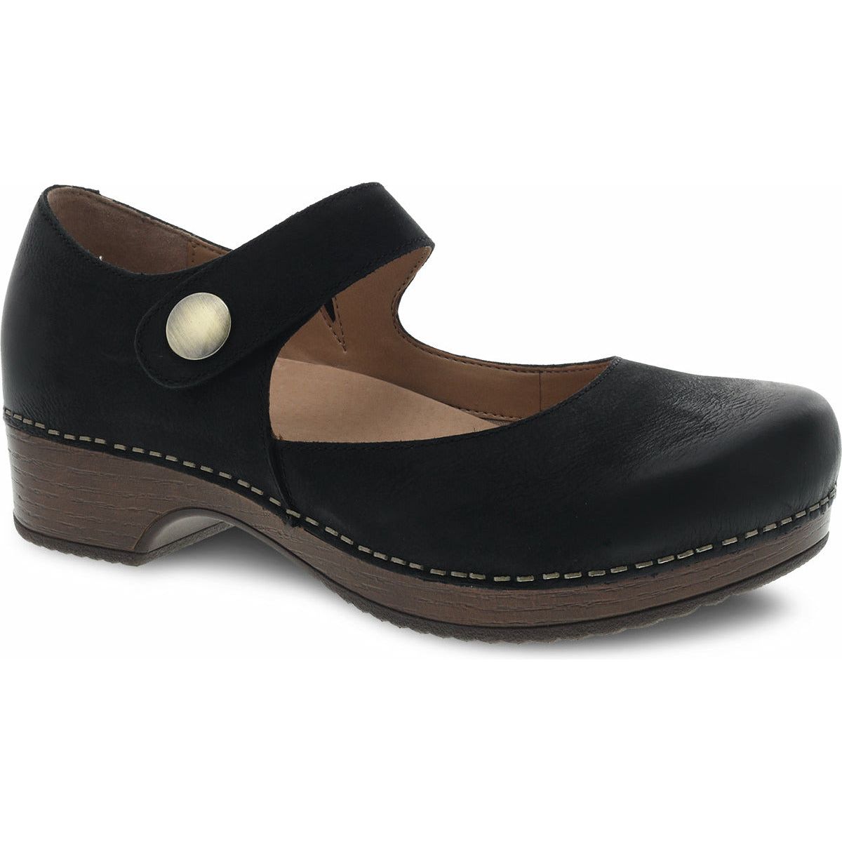 Dansko Women's Beatrice in Black Burnished Nubuck Women's Footwear