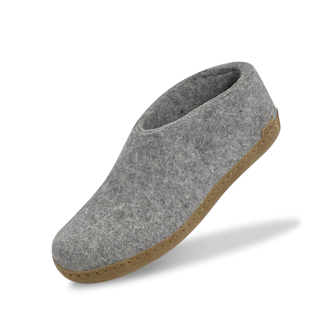 Glerups The Shoe With Leather Sole in Grey Unisex Footwear