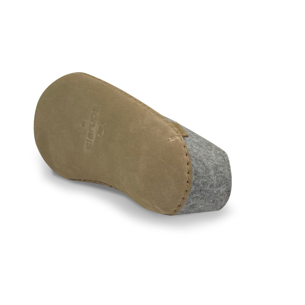Glerups The Shoe With Leather Sole in Grey Unisex Footwear