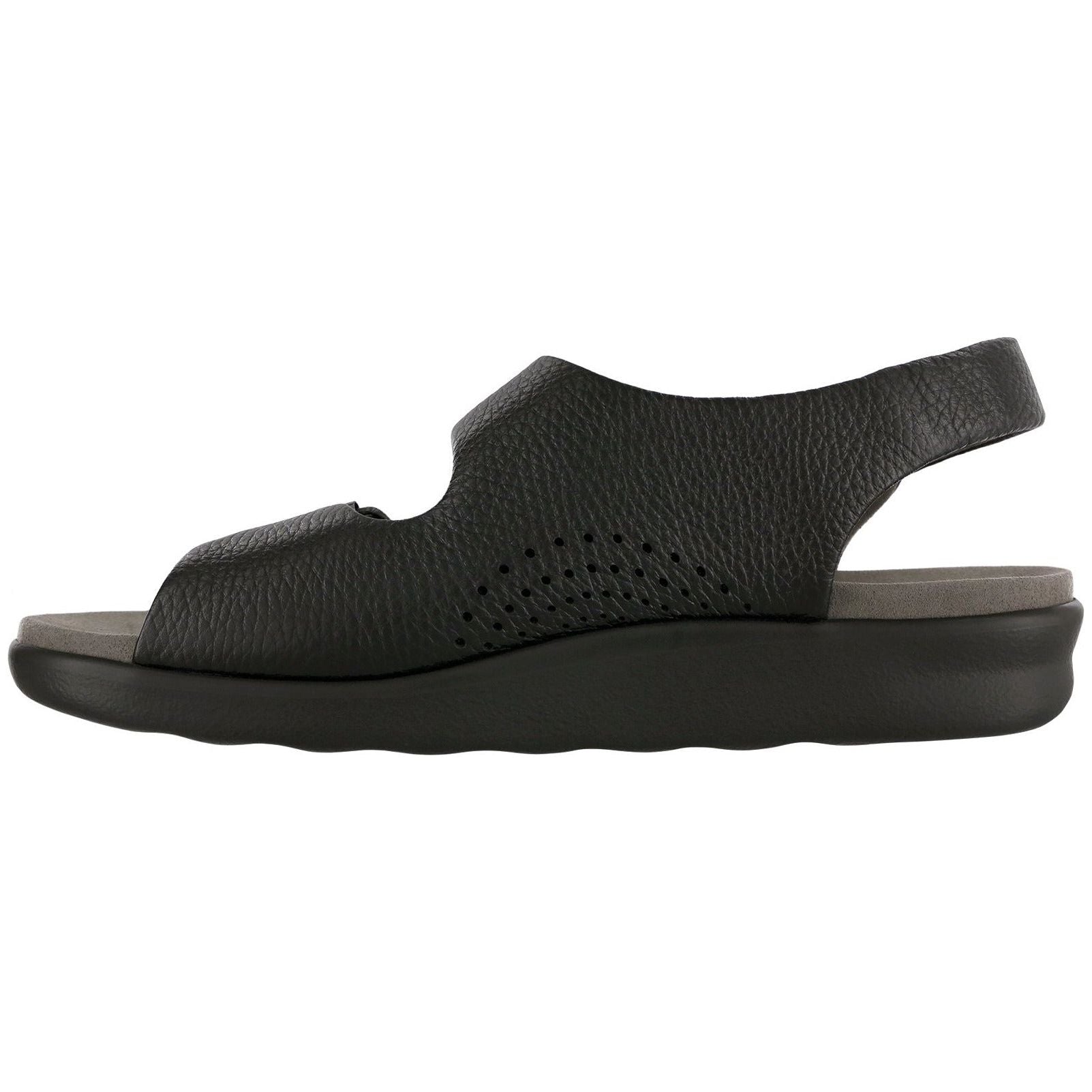 SAS Men's Bravo Heel Strap Sandal in Black Wide Men's Footwear