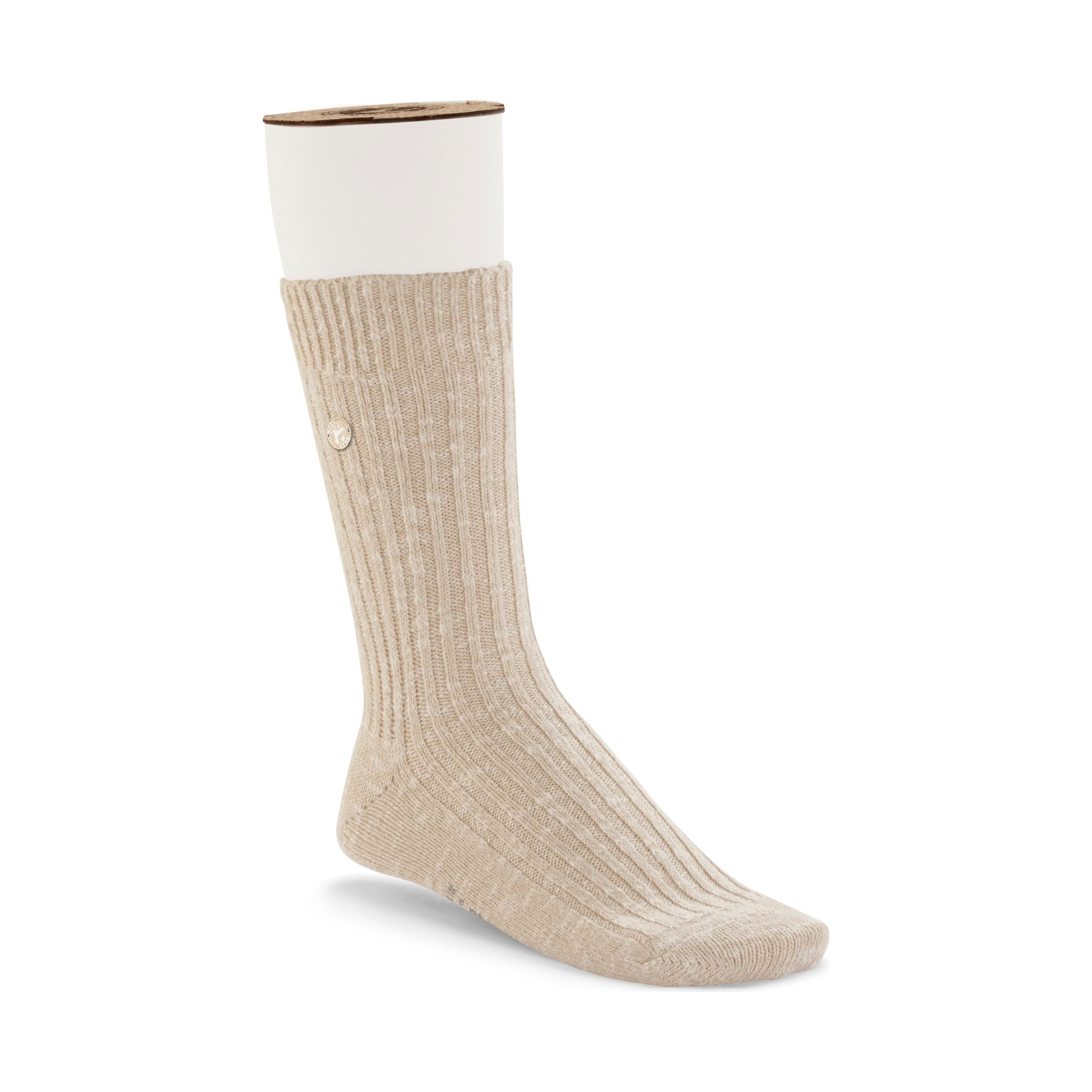 Birkenstock Men's Cotton Slub Socks in Beige White Accessories