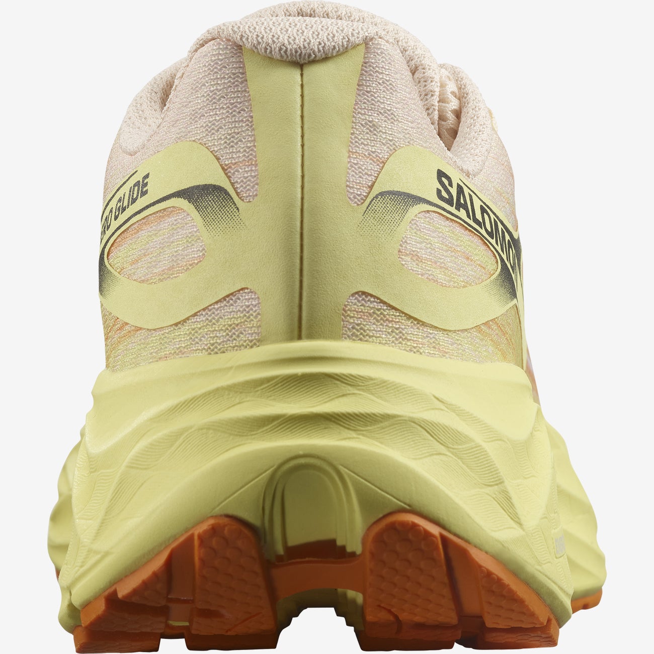 Salomon Women's Aero Glide Running Shoes in Tender Peach Yellow Iris White Women's Footwear