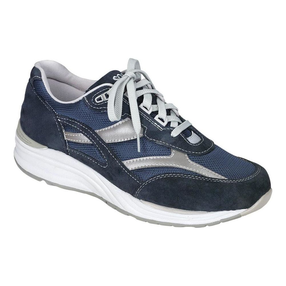 SAS Men's Journey Mesh Lace Up in Blue Wide Men's Footwear