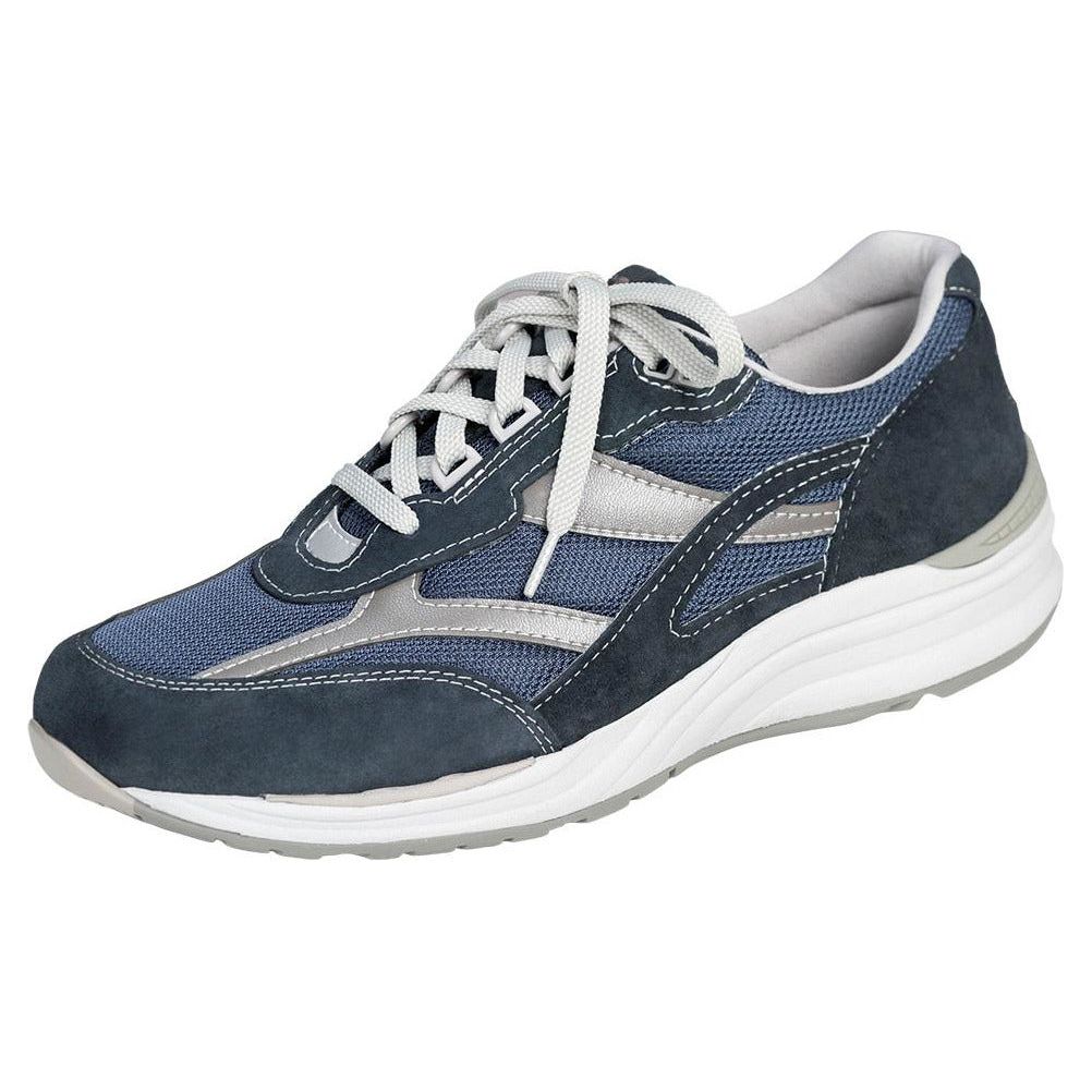 SAS Men's Journey Mesh Lace Up in Blue Wide Men's Footwear
