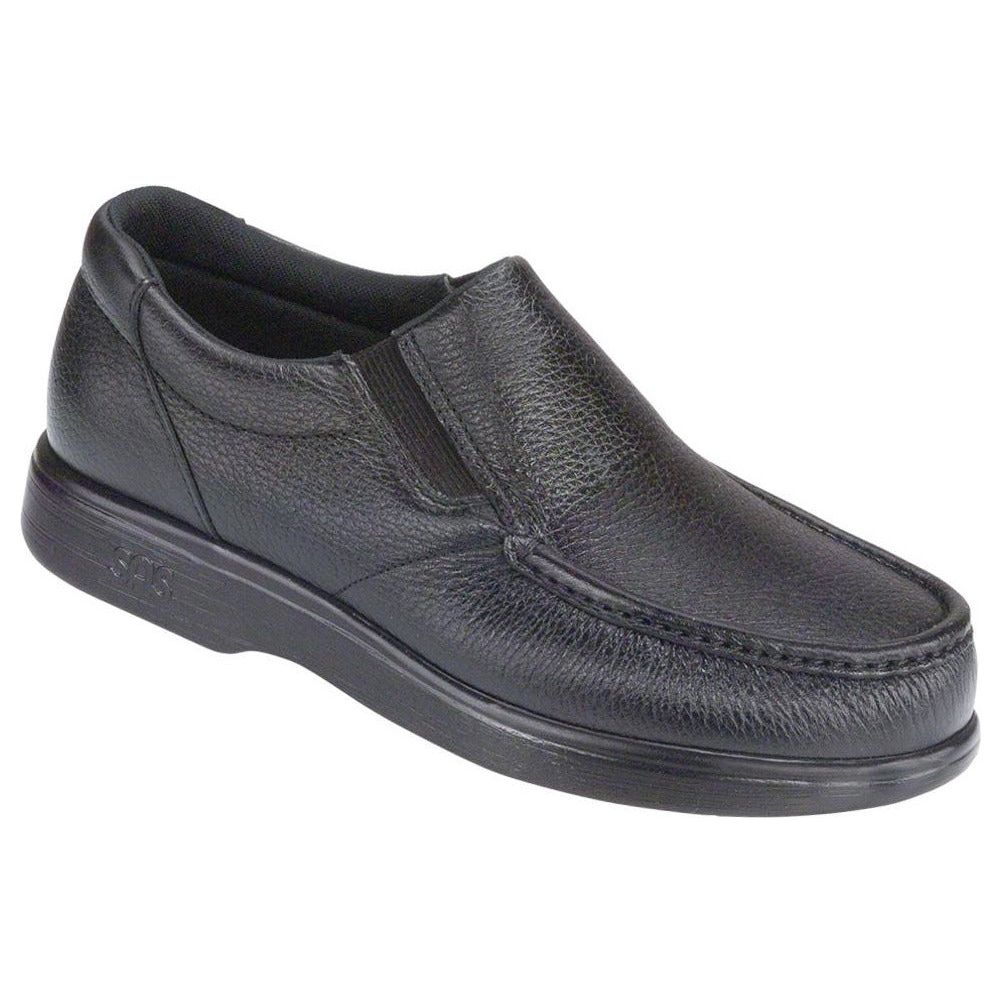 SAS Men's Side Gore Slip-On in Black Wide Men's Footwear