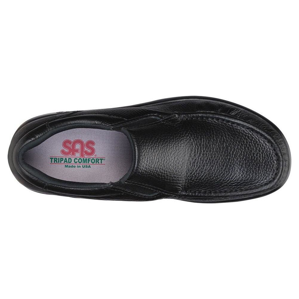 SAS Men's Side Gore Slip-On in Black Wide Men's Footwear