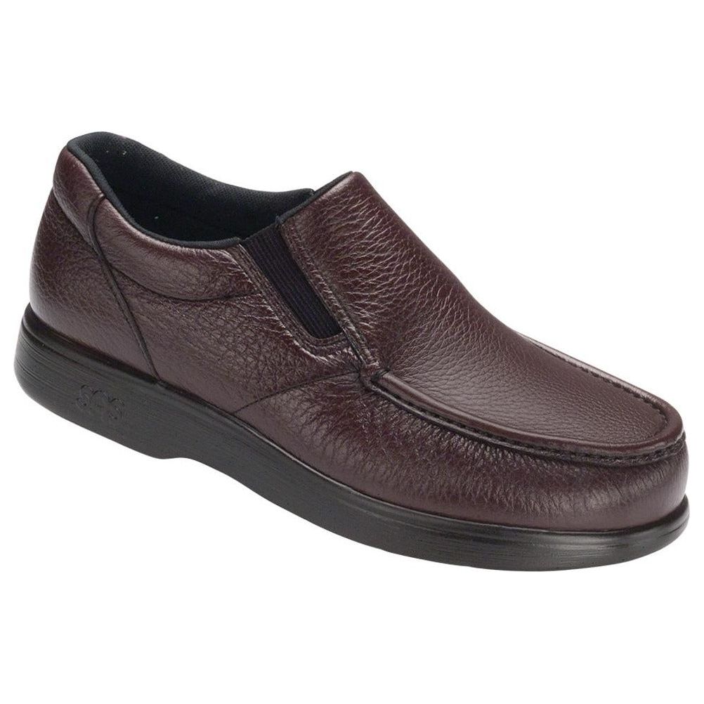 SAS Men's Side Gore Slip On in Cordovan Wide Men's Footwear