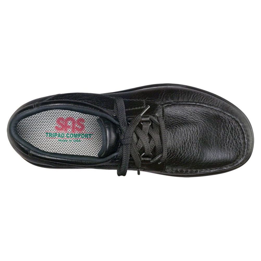 SAS Men's 'Bout Time Lace Up Loafer in Black Wide Men's Footwear