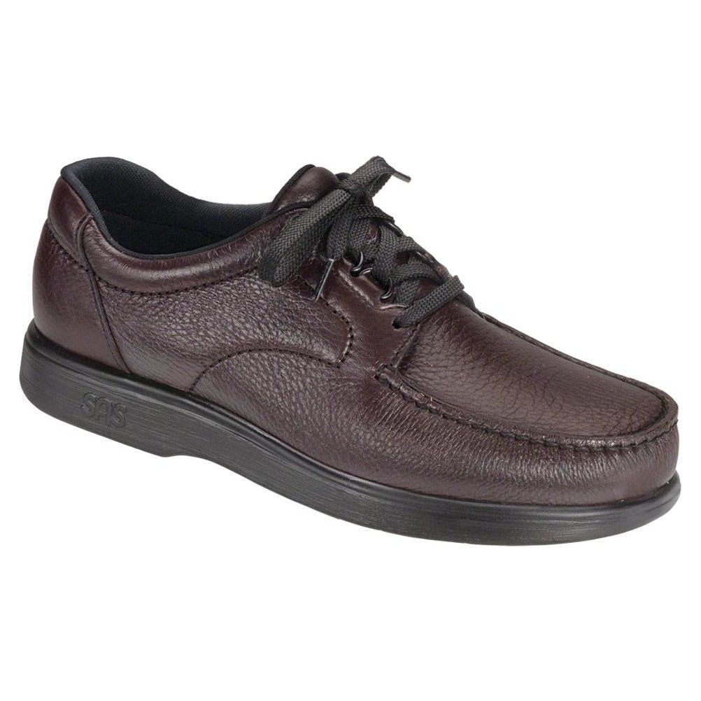 SAS Men's Bout Time Lace Up Loafer in Cordovan Wide Men's Footwear