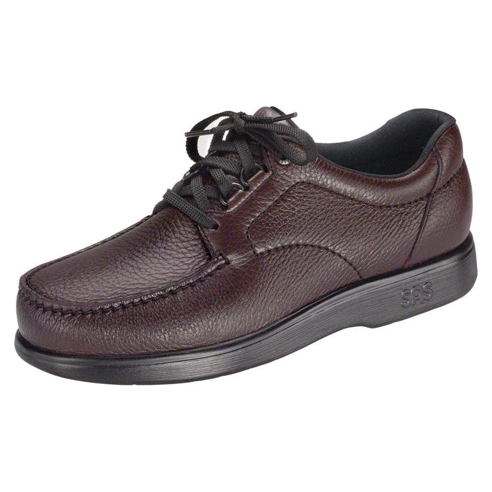 SAS Men's Bout Time Lace Up Loafer in Cordovan Wide Men's Footwear