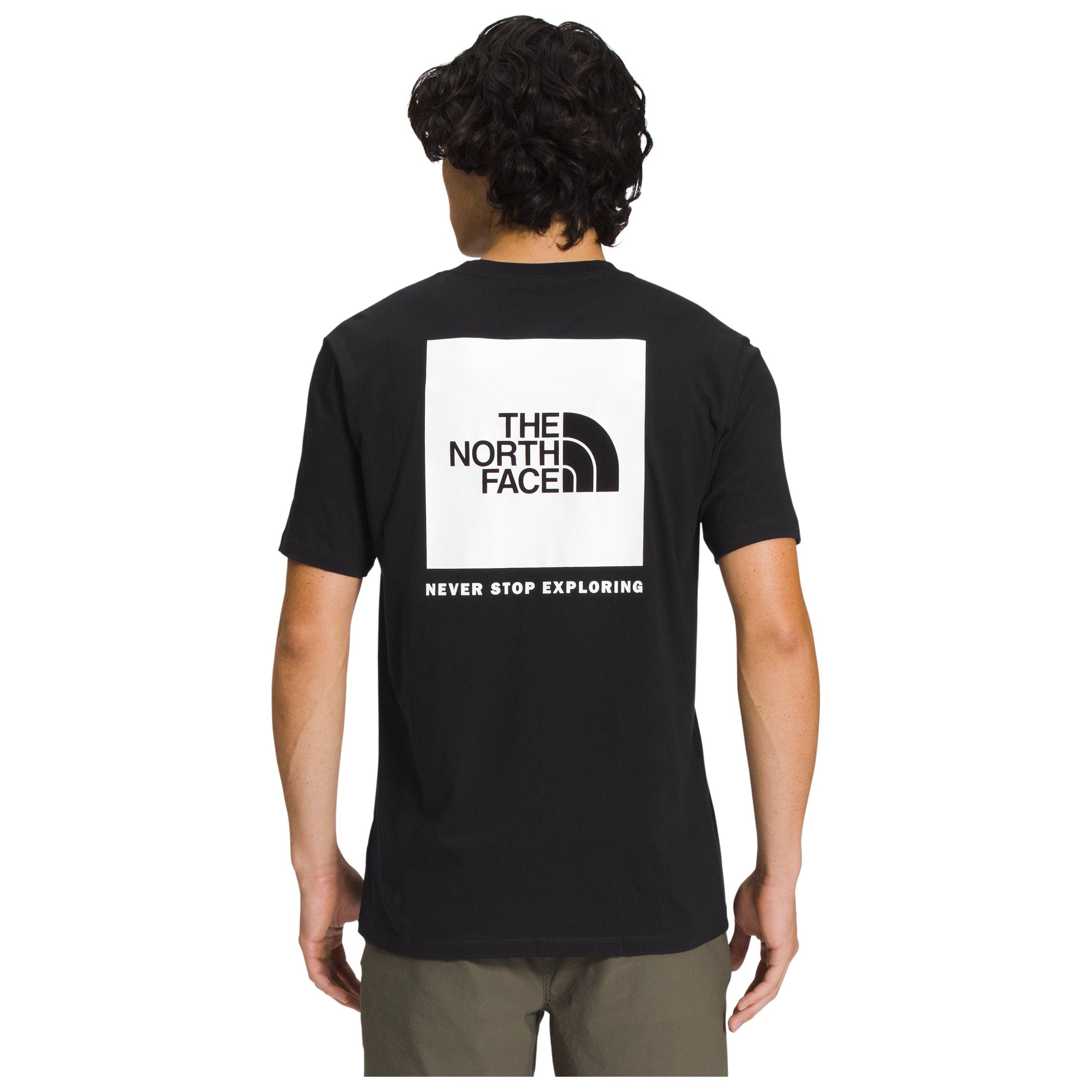 The North Face Men's Short Sleeve Box NSE Tee in TNF Black TNF White Apparel & Accessories