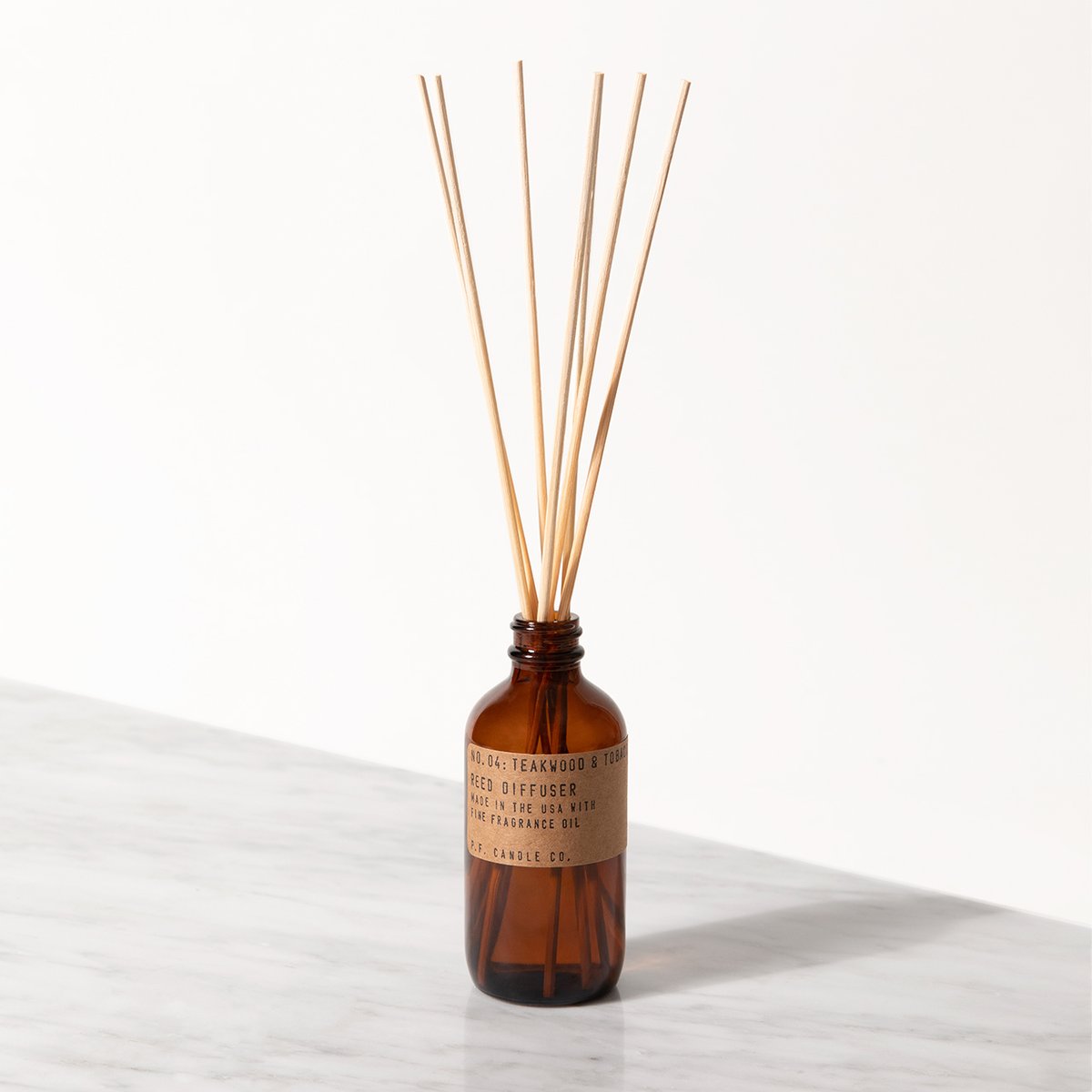 P. F. Candle Co 3.5 oz Reed Diffuser - Teakwood & Tobacco Accessories