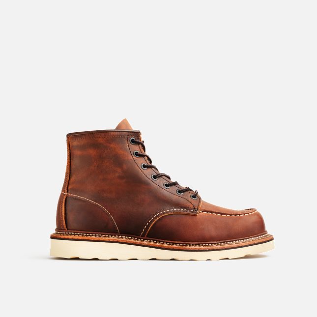 Red wing mens leather boots on sale