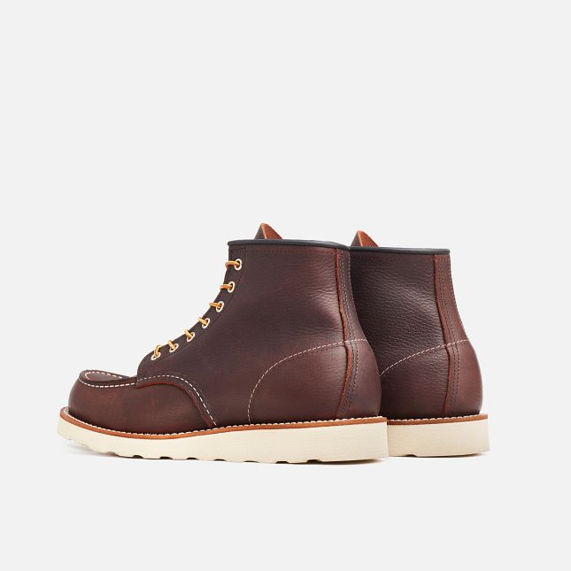 Red Wing Men's Classic Moc 6" Boot 8138 in Briar Oil-Slick Leather Men's Footwear