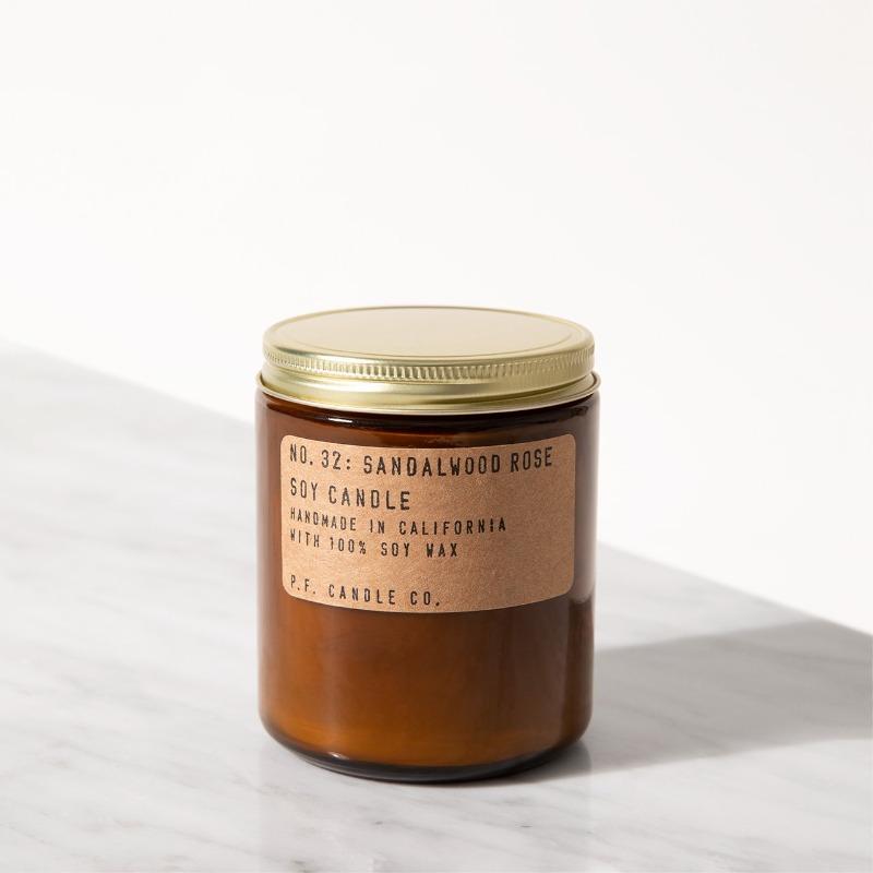 P. F. CANDLE CO. 7.2 OZ STANDARD SOY CANDLE - SANDALWOOD ROSE Accessories