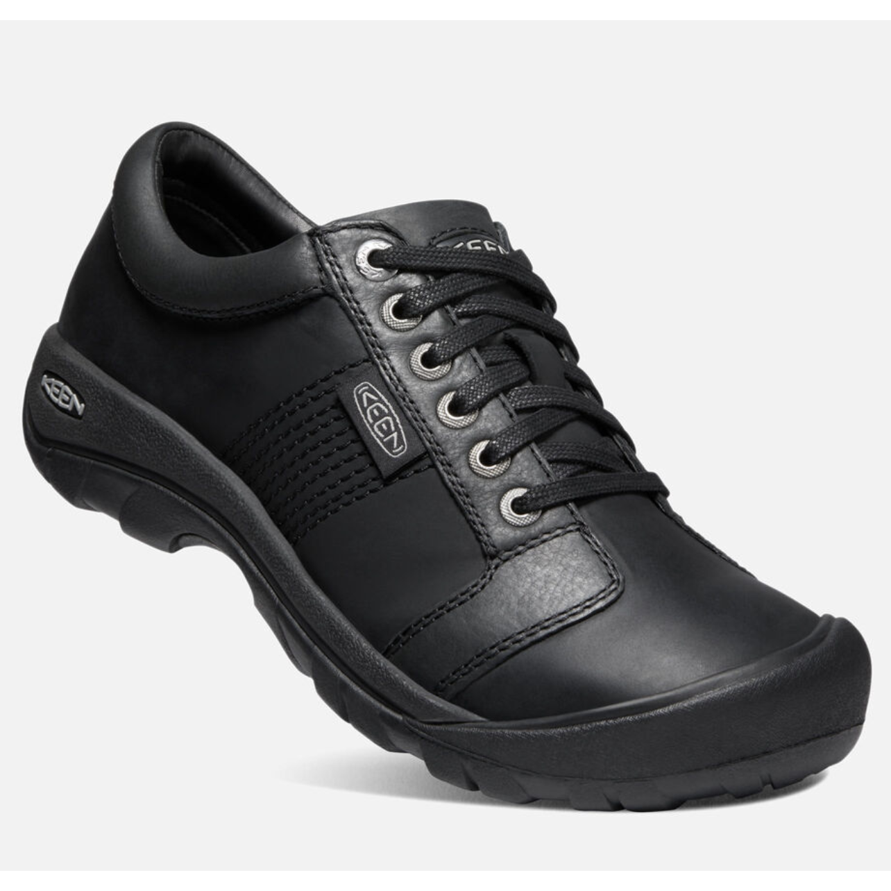 Keen Men's Austin in Black Leather Men's Footwear
