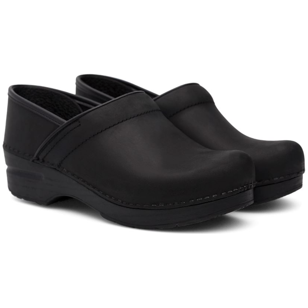 Dansko Women's Professional Clog in Black Oiled Women's Footwear